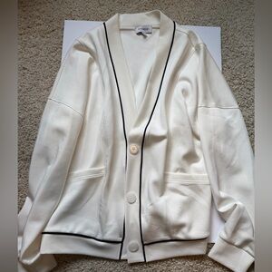 Women's White Cardigan Jacket